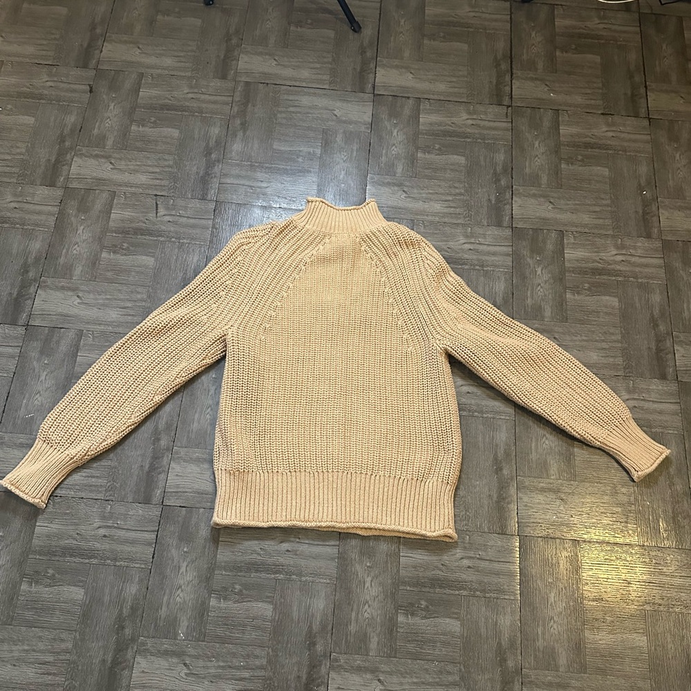 J. Crew Women's Tan Turtleneck Sweater